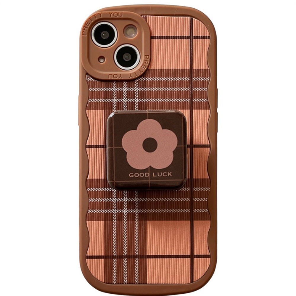 Plaid Pattern Mirror Case